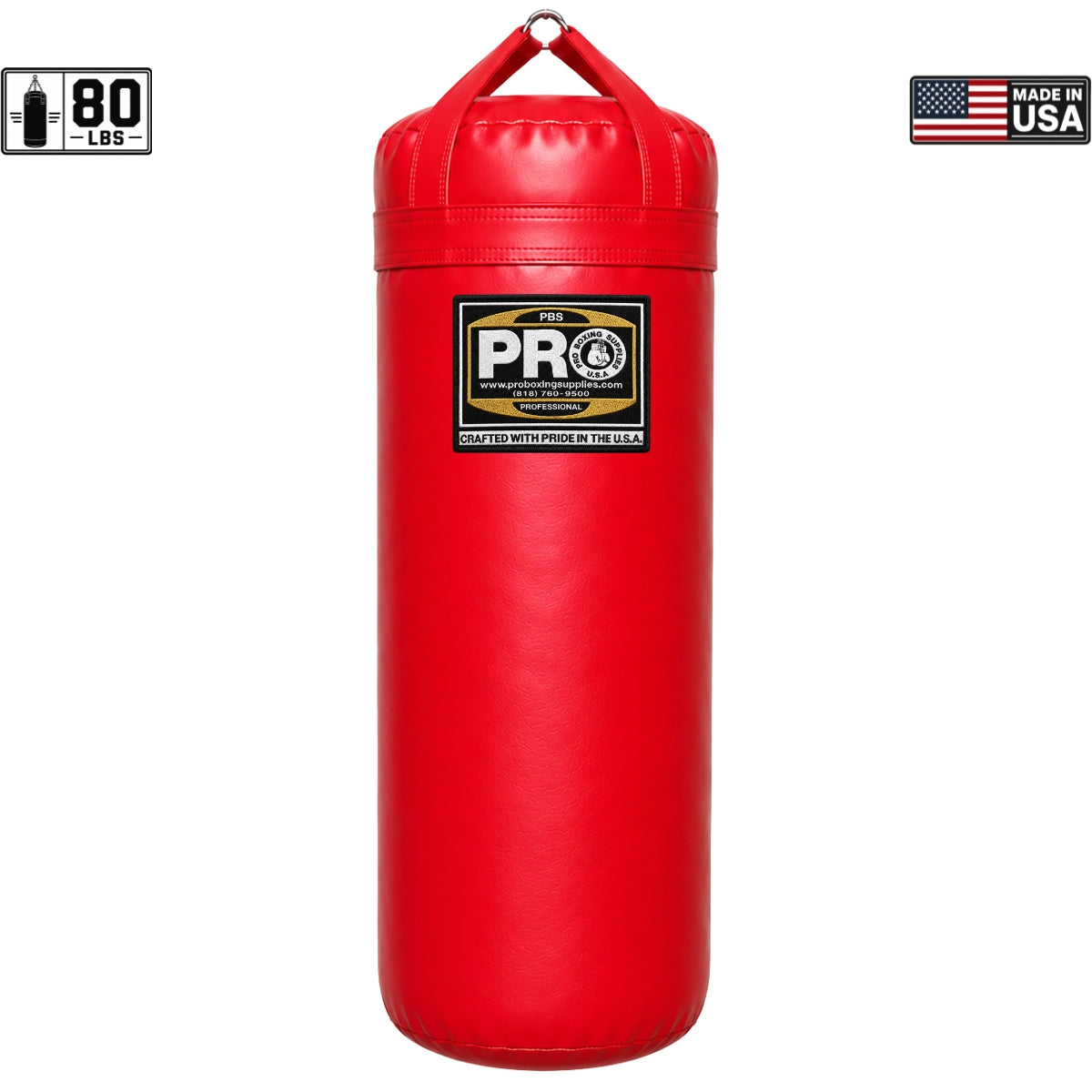 ProBoxing® 80 LBS Heavy Punching Bag - Lime Green