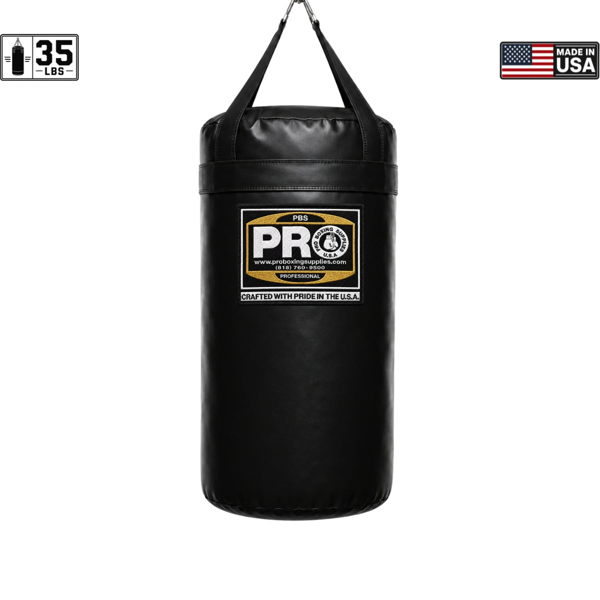 ProBoxing® 35 LBS Heavy Punching Bag - Blue