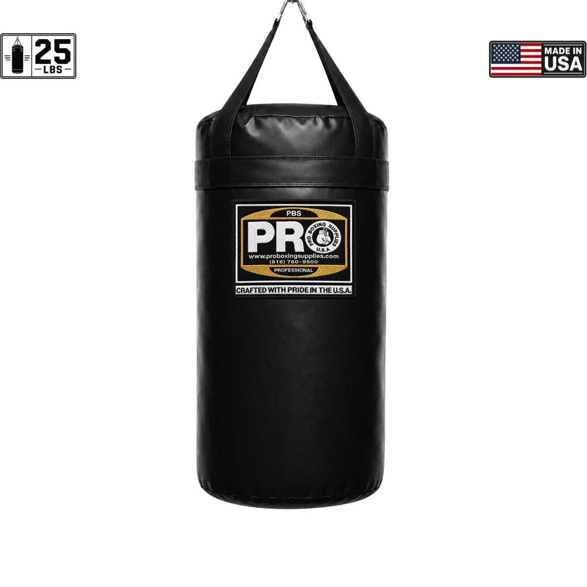ProBoxing® 25 LBS Heavy Punching Bag - Lime Green