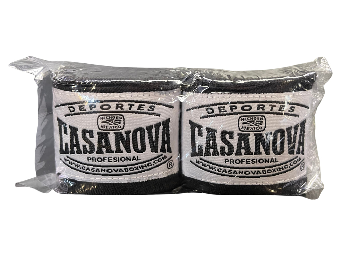 Casanova® Boxing Hand Wraps 180" - Black