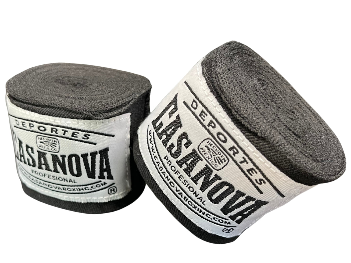 Casanova® Boxing Hand Wraps 180" - Black