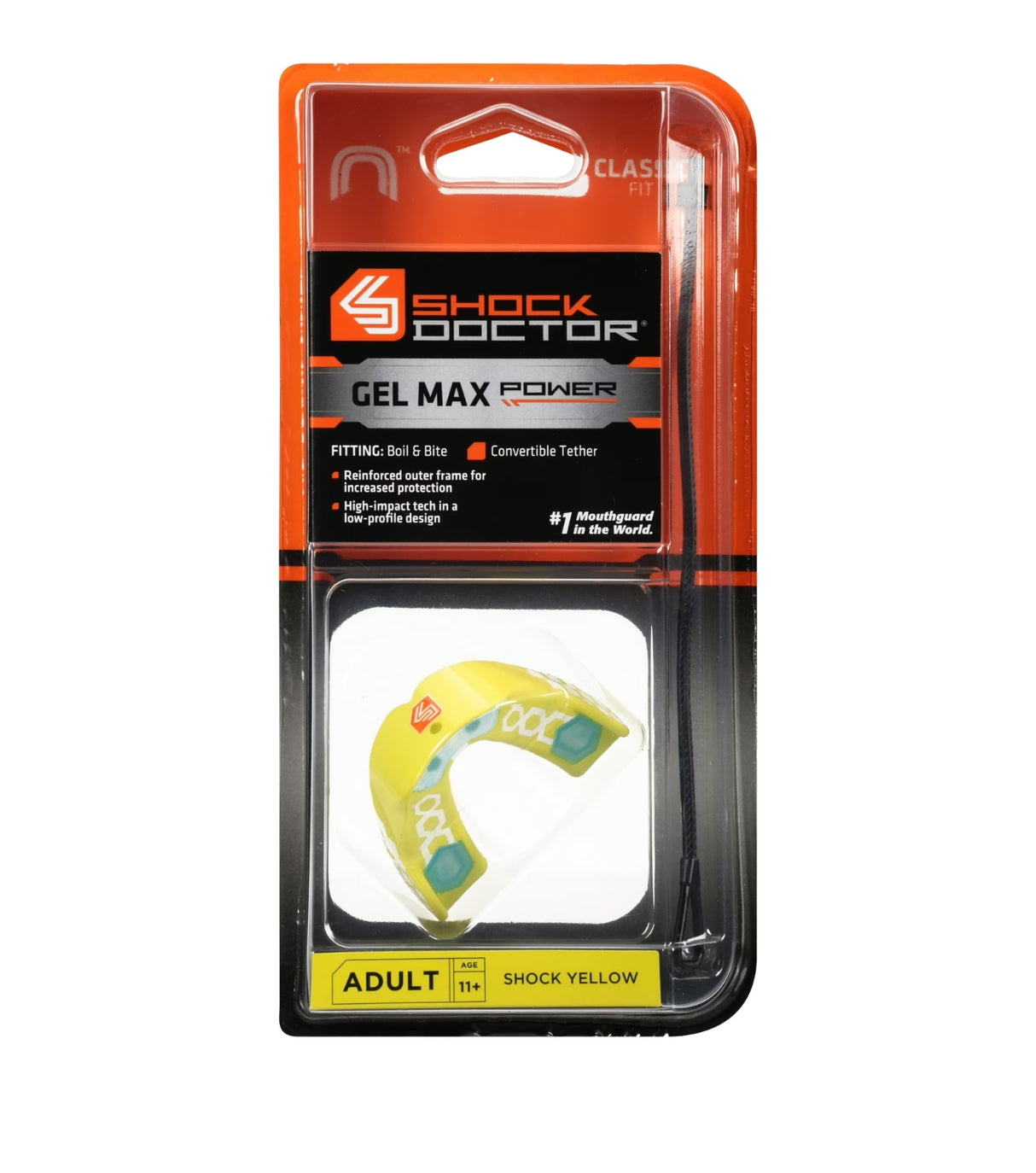 Shock Doctor - GEL MAX POWER Mouthguard - Shock Yellow