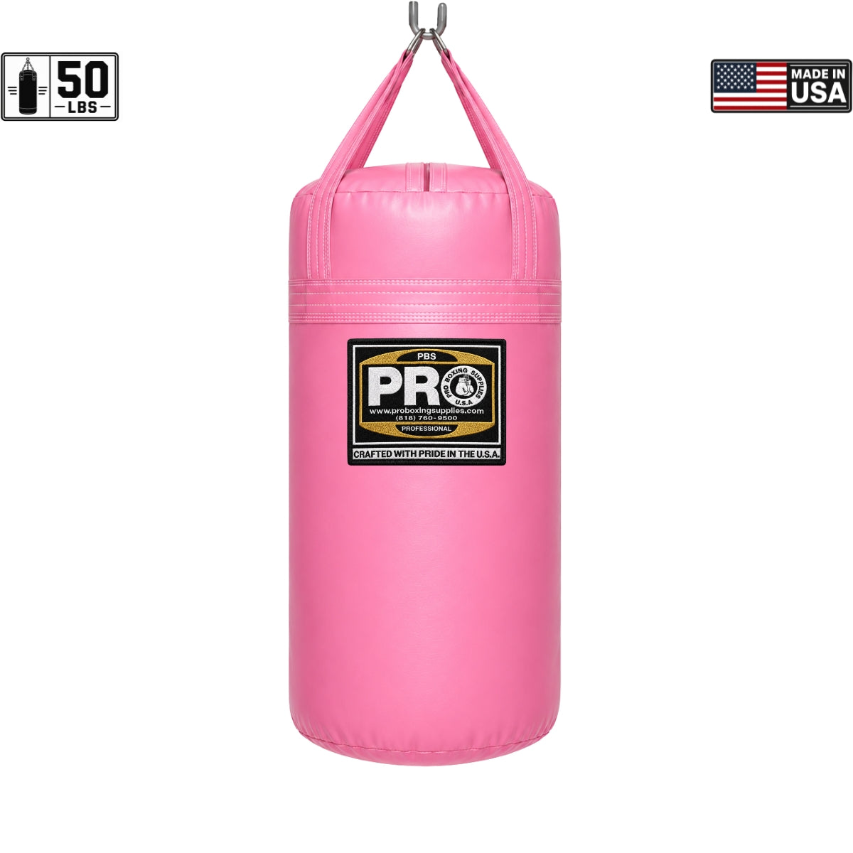 ProBoxing® 50 lbs Heavy Punching Bag - Red