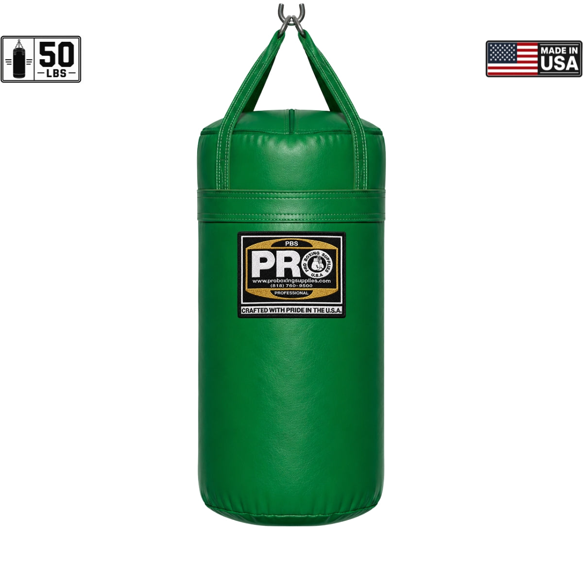 ProBoxing® 50 lbs Heavy Punching Bag - White