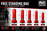 ProBoxing® 120 LBS Free Standing Bag - White