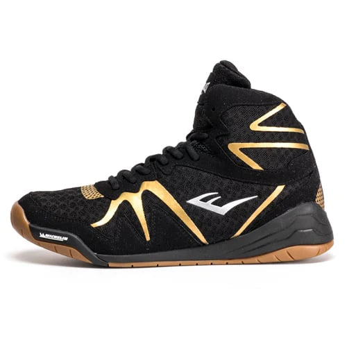 Everlast PIVT Low Top Boxing Shoes - Black & Gold