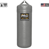 ProBoxing® 100 lbs Heavy Punching Bag - Grey