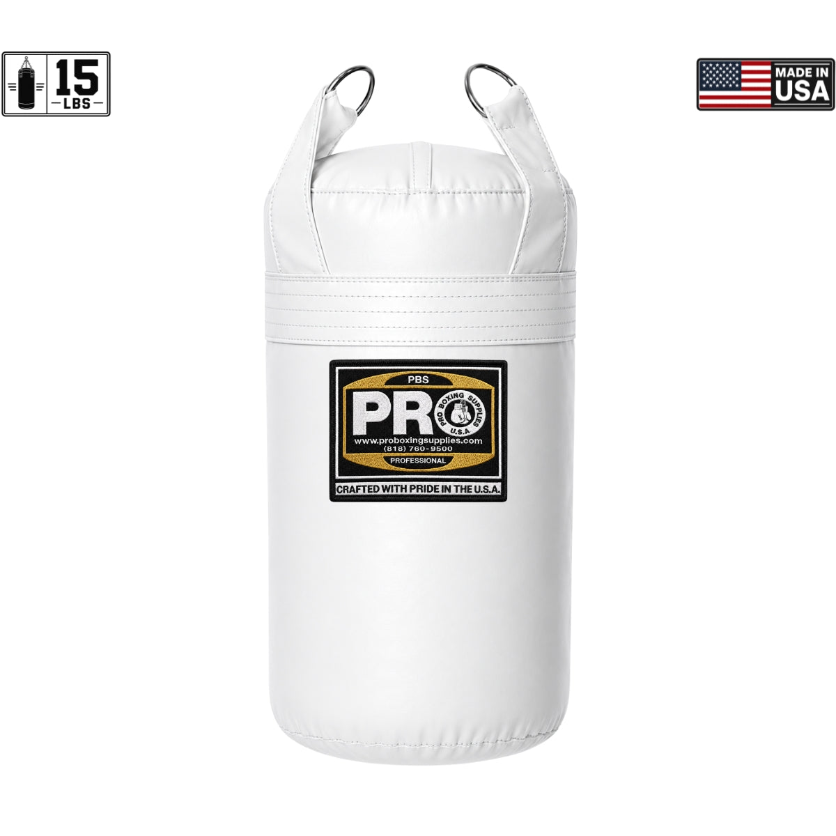 ProBoxing® 15 LBS Heavy Punching Bag - Black