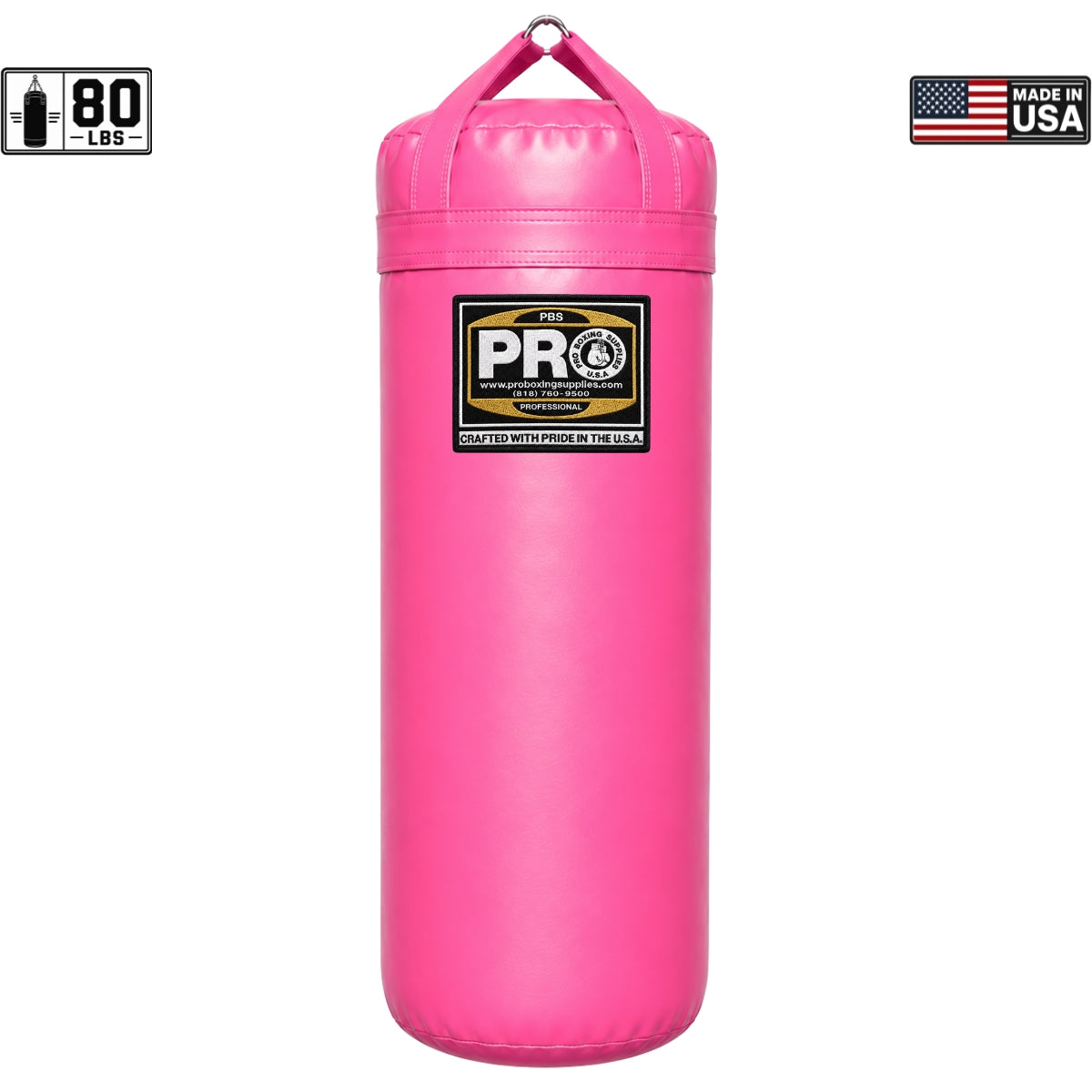 ProBoxing® 80 LBS Heavy Punching Bag - Pink