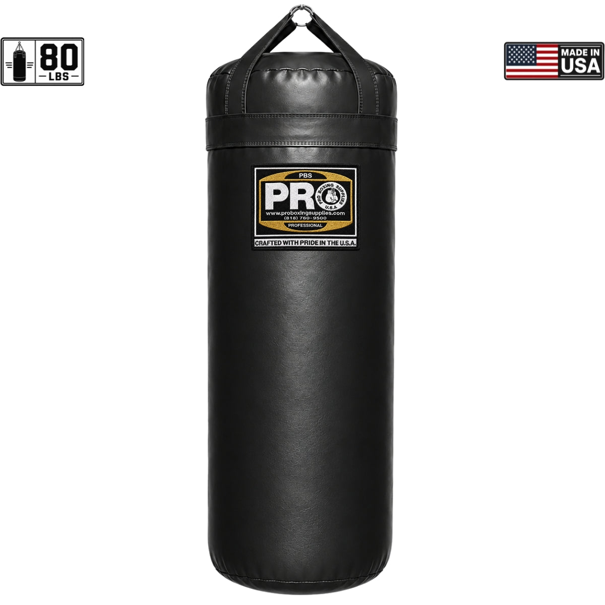 ProBoxing® 80 LBS Heavy Punching Bag - Lime Green