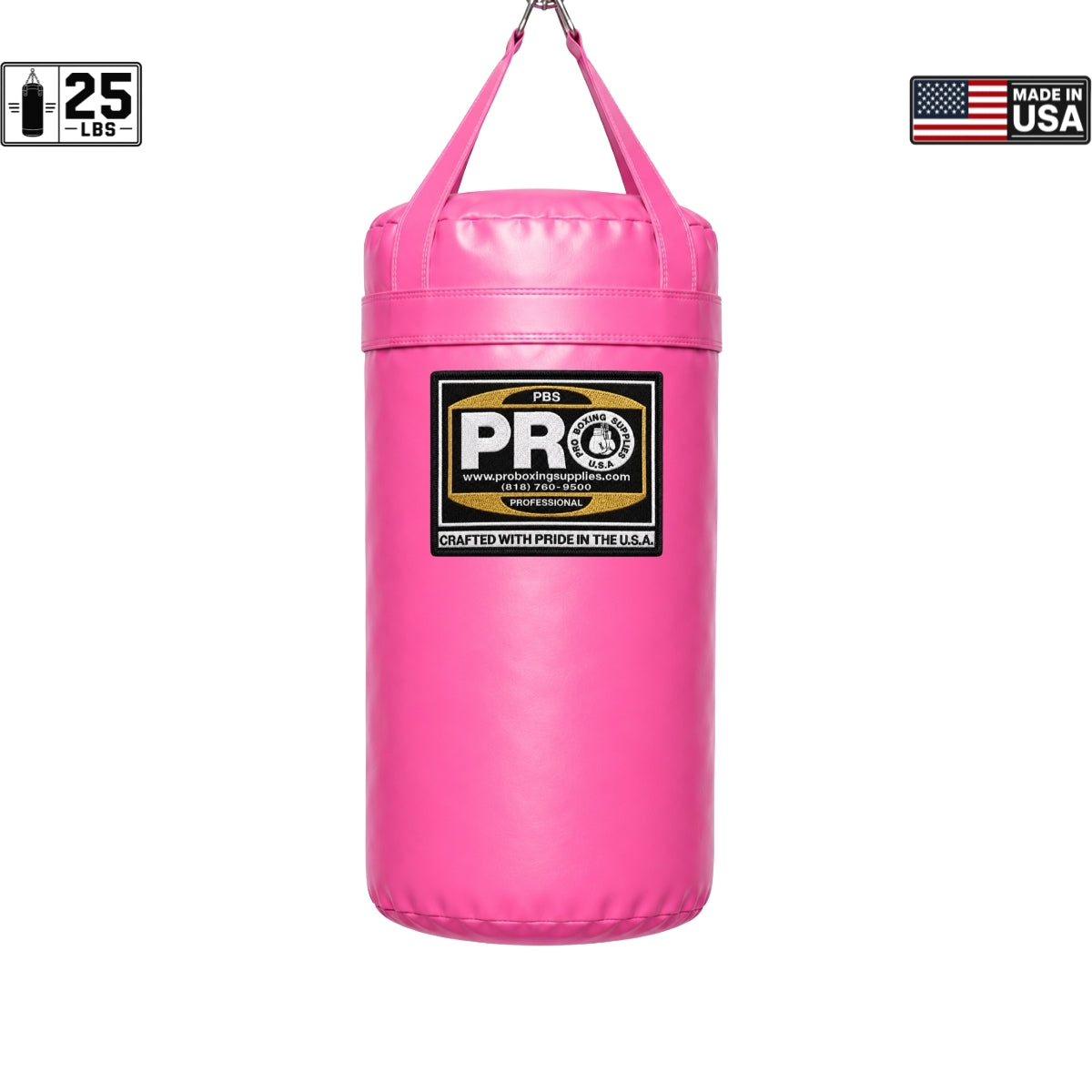 ProBoxing® 25 LBS Heavy Punching Bag - Lime Green