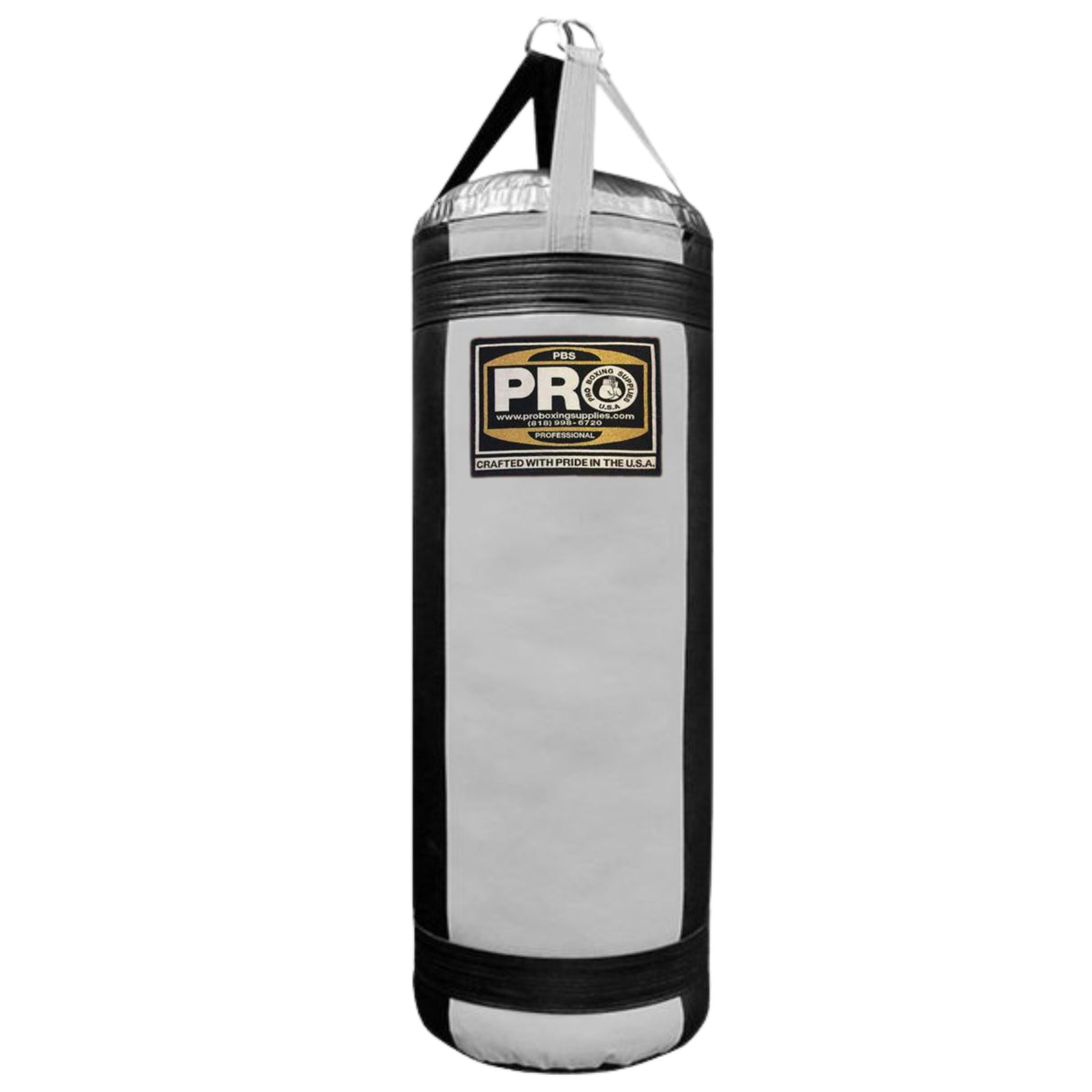 ProBoxing® Heavy Punching Bag (4.5 FT Tall) - White & Black