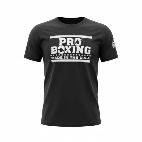 ProBoxing® Graphic T-Shirt – Made in USA Boxing Tee - Training Shirt (Black)