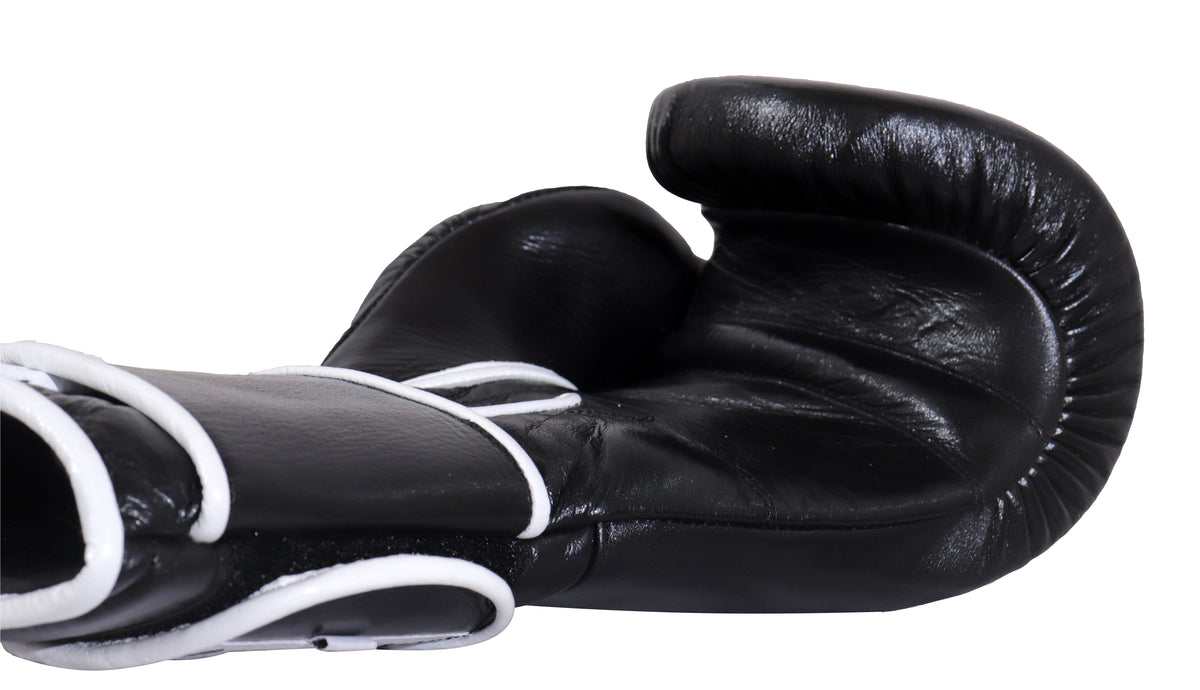 (NEW) Casanova® Boxing Professional Hook & Loop Boxing Gloves - Black