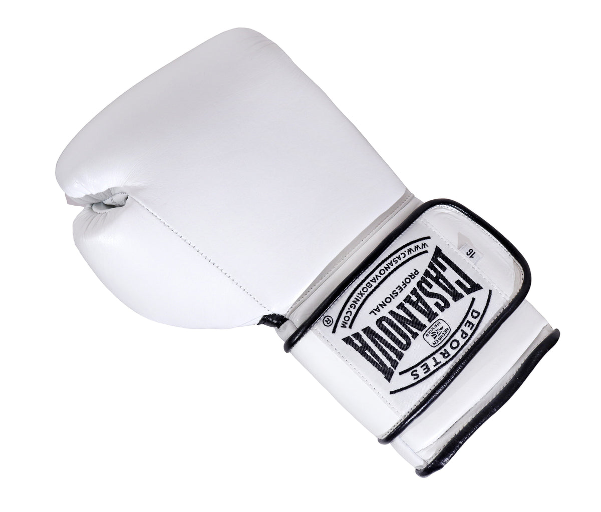 (NEW) Casanova® Boxing Professional Hook & Loop Boxing Gloves - White