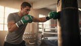 ProBoxing® Classic Leather Boxing Gloves - Training Gloves - Green & Black
