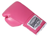 (NEW) Casanova® Boxing Professional Lace-Up Boxing Gloves - Pink