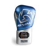 RS100 Professional Sparring Gloves - Blue & Silver