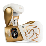 RS100 Professional Sparring Gloves - White & Gold