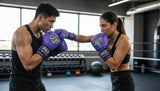 ProBoxing® Classic Leather Boxing Gloves - Training Gloves - Purple