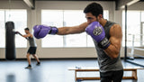 ProBoxing® Classic Leather Boxing Gloves - Training Gloves - Purple