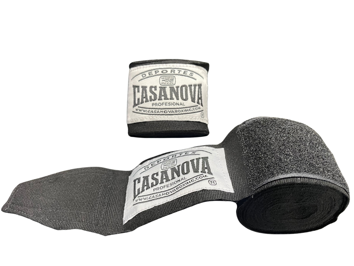 Casanova® Boxing Hand Wraps 180" - Black