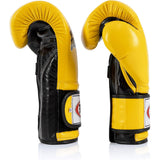 Fairtex Gloves - BGV9 - Muay Thai Boxing Gloves - Yellow & Black