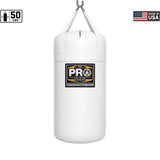 ProBoxing® 50 lbs Heavy Punching Bag - White