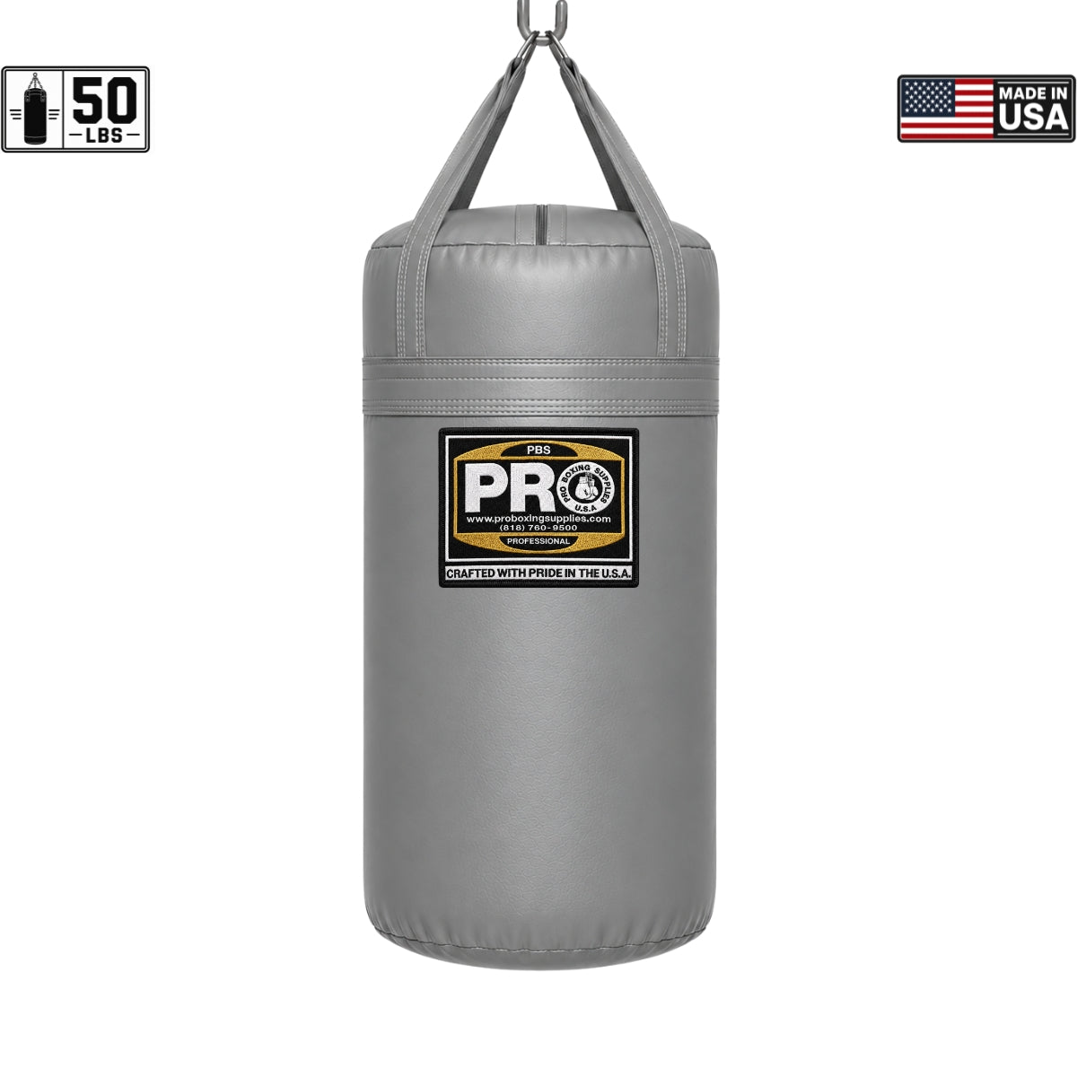 ProBoxing® 50 lbs Heavy Punching Bag - Red