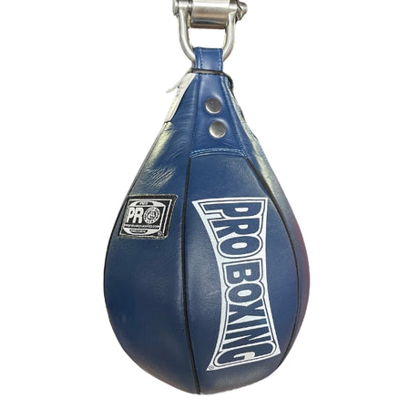ProBoxing® Leather Speed Bag - Navy Blue