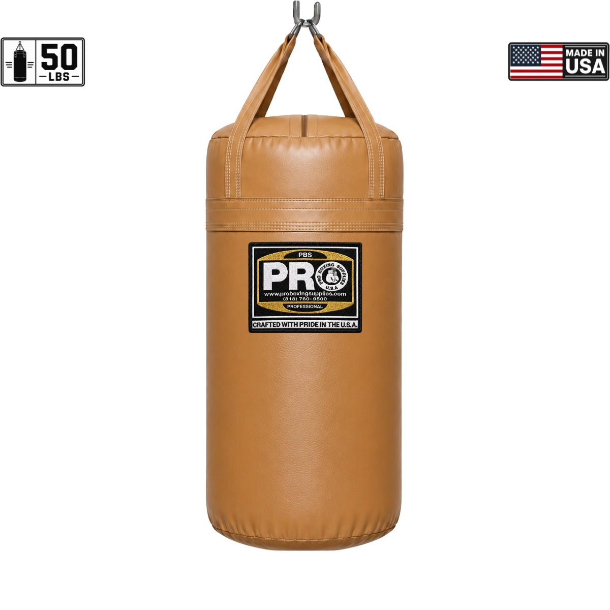 ProBoxing® 50 lbs Heavy Punching Bag - Orange