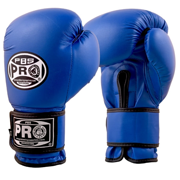 ProBoxing® Classic Leather Boxing Gloves - Training Gloves - Blue