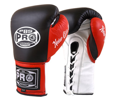 Pro Boxing® Official Pro Fight Gloves - Black/Red/White