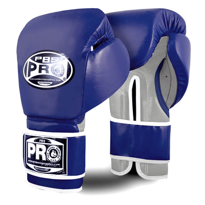 Pro Boxing® Ultimate Hook and Loop Boxing Gloves – Navy/Silver