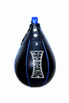 ProBoxing® Leather Speed Bag - Black/Blue Trim