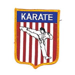 Red &amp; White Stripes Karate Patch