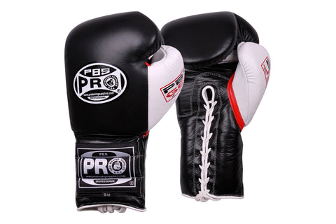 ProBoxing® Series Gel Lace Gloves - Black/White