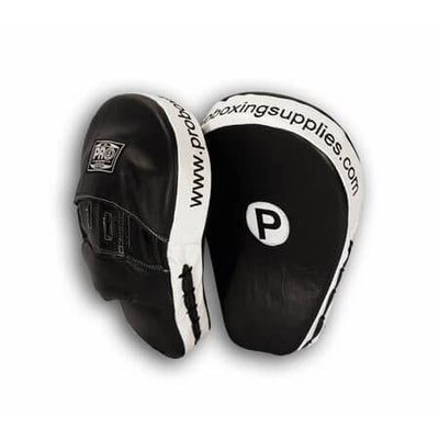 Pro Boxing® Deluxe Focus Mitts - Black/White Trim